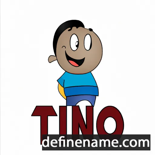 cartoon of the name Tinho