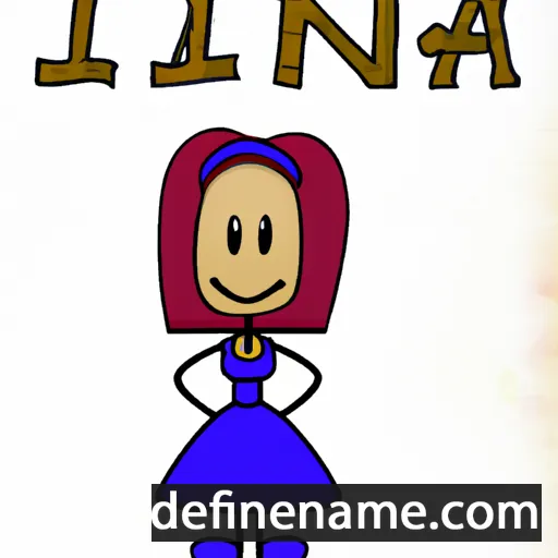 cartoon of the name Tinia