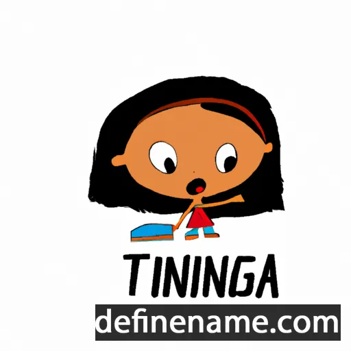 cartoon of the name Tininha