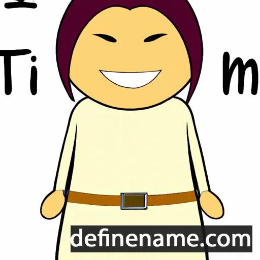 cartoon of the name Tinmiaq