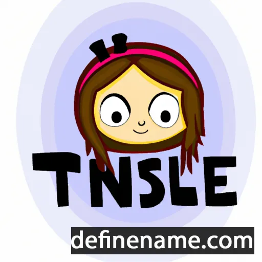 cartoon of the name Tinslee