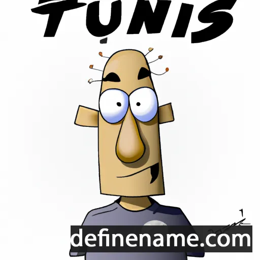 cartoon of the name Tinus