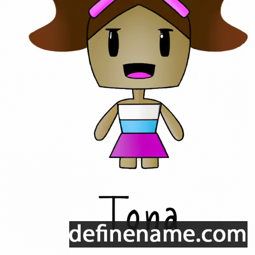 cartoon of the name Tiona