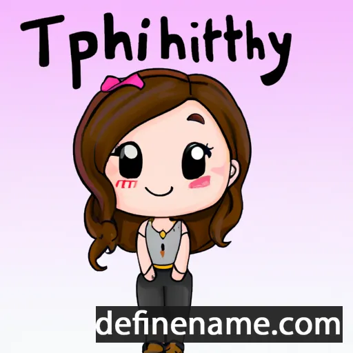 cartoon of the name Tiphany