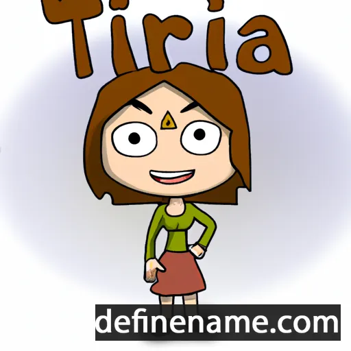 cartoon of the name Tira