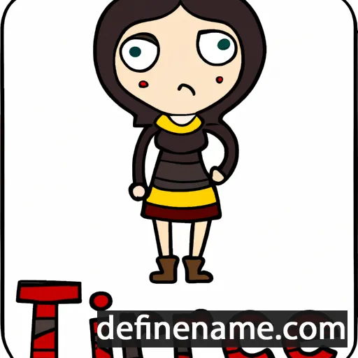 cartoon of the name Tirene