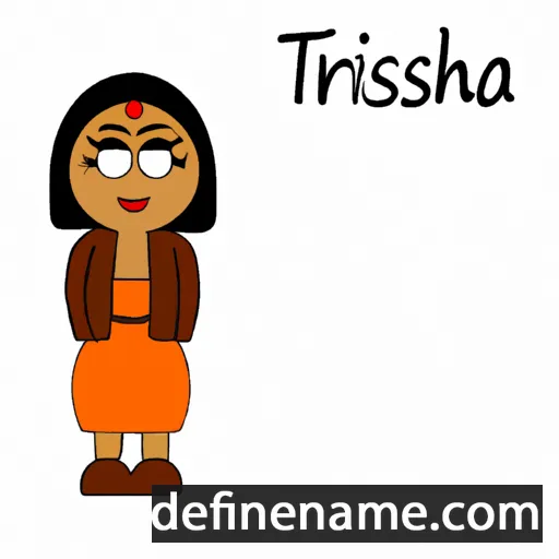 cartoon of the name Tirsha