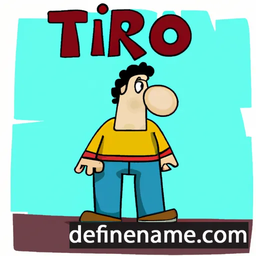 cartoon of the name Tirso