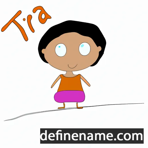 cartoon of the name Tirza