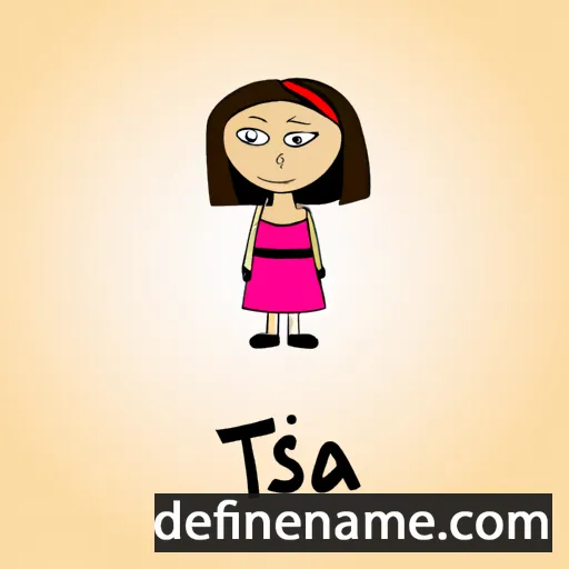 cartoon of the name Tisa