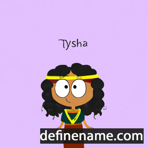 cartoon of the name Tishtrya