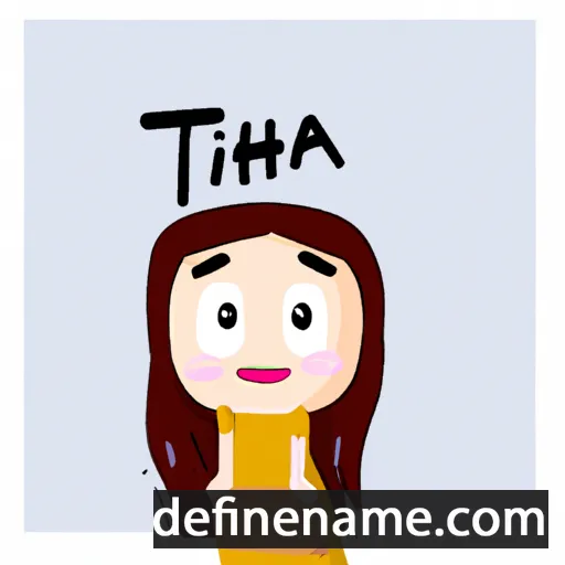 cartoon of the name Titha