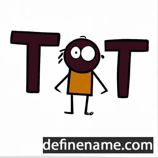 cartoon of the name Titik