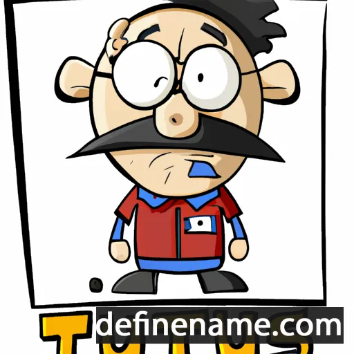 cartoon of the name Titusz