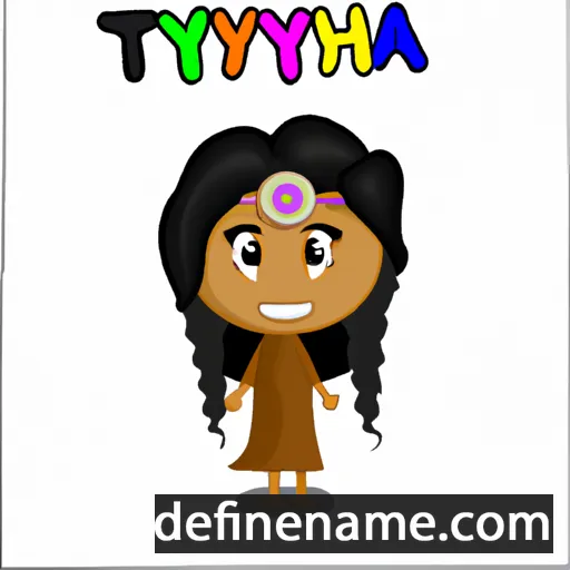 cartoon of the name Tiyah