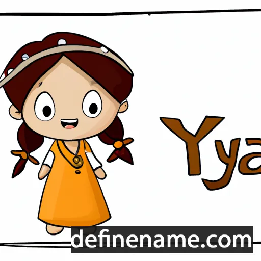 cartoon of the name Tiyya