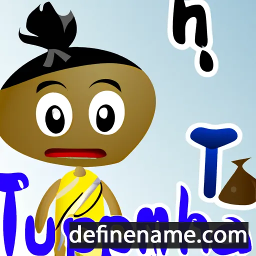 cartoon of the name Tjampu