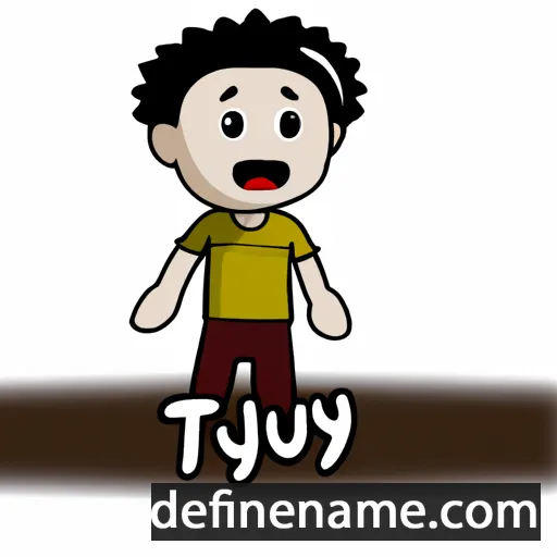 cartoon of the name Tjuyu