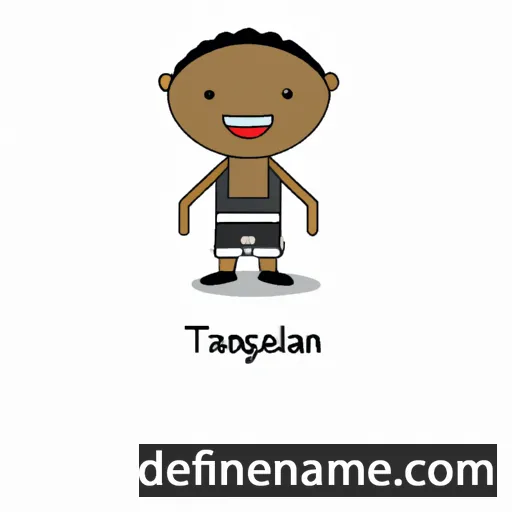 cartoon of the name Tlangelani