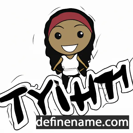 cartoon of the name Tniyah