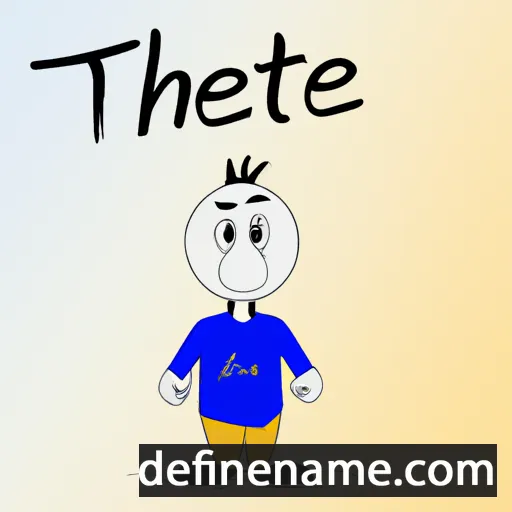 cartoon of the name Toahere