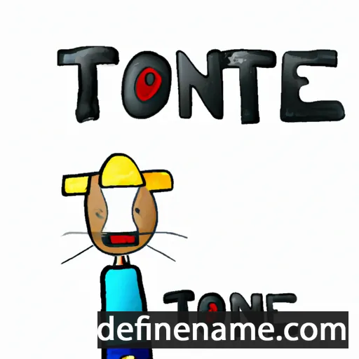 cartoon of the name Toante