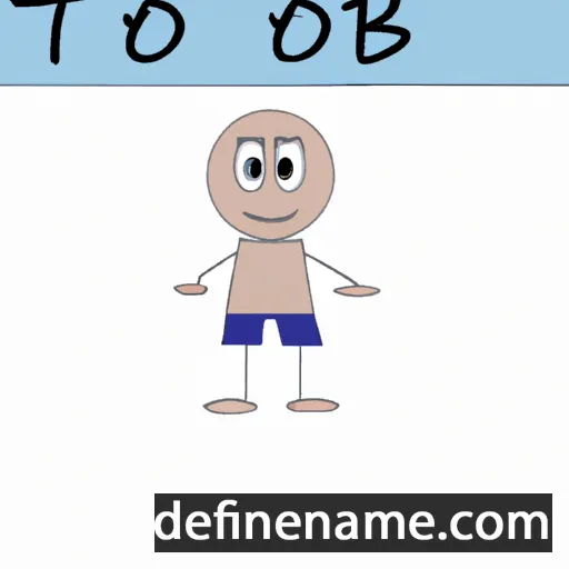 cartoon of the name Tob