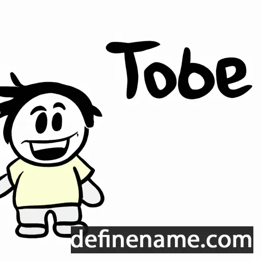 cartoon of the name Tobie