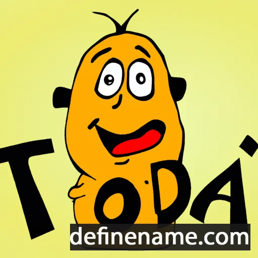 cartoon of the name Todda