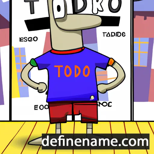 cartoon of the name Todero