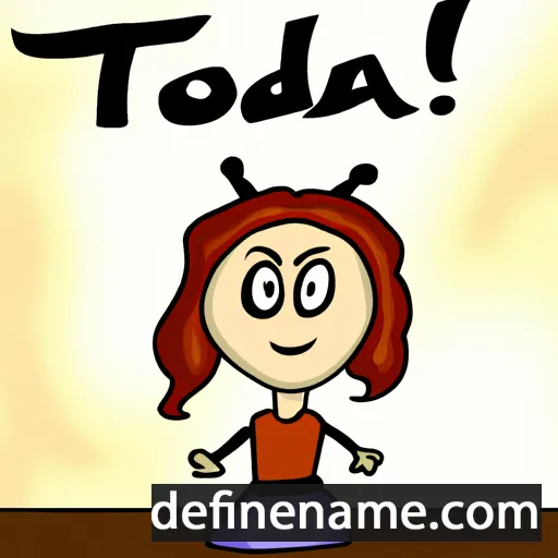 cartoon of the name Todora