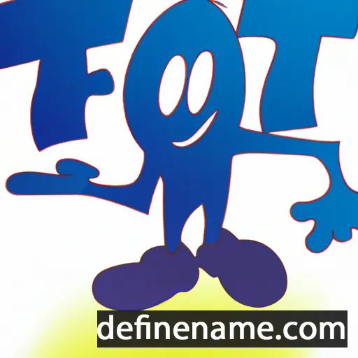 cartoon of the name Tof