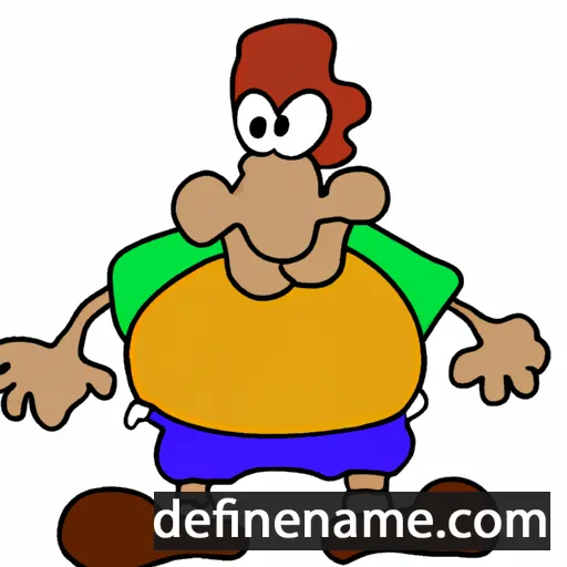 cartoon of the name Toffe