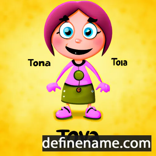 cartoon of the name Toiva