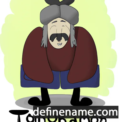 cartoon of the name Tömörtogtokh