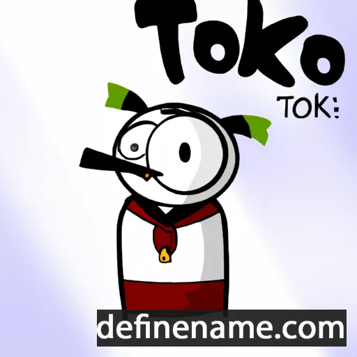 cartoon of the name Tōko