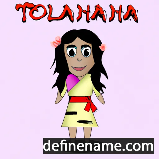 cartoon of the name Tojohafaliana