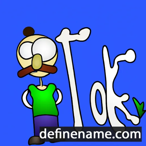 cartoon of the name Toke