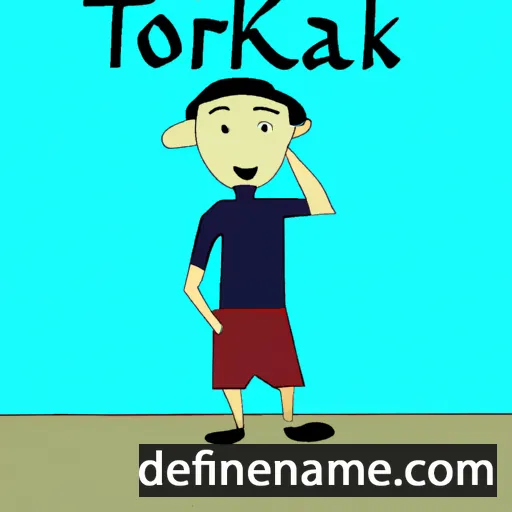 cartoon of the name Tokhir