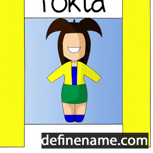 cartoon of the name Tokita