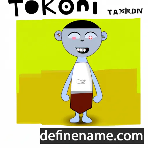 cartoon of the name Tokoni