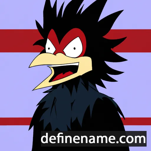 cartoon of the name Tokoyami