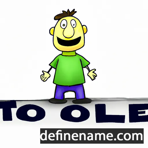 cartoon of the name Toll