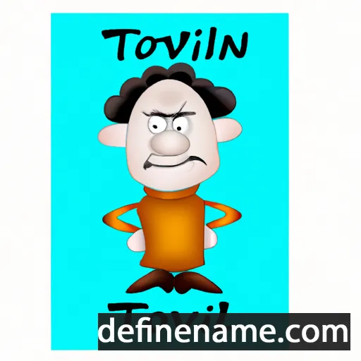 cartoon of the name Tolvin