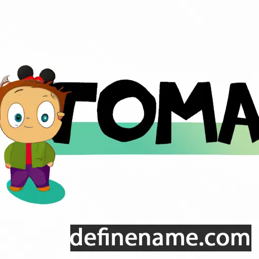 cartoon of the name Tomáška