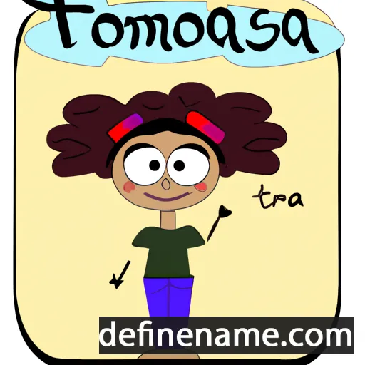 cartoon of the name Tomasena