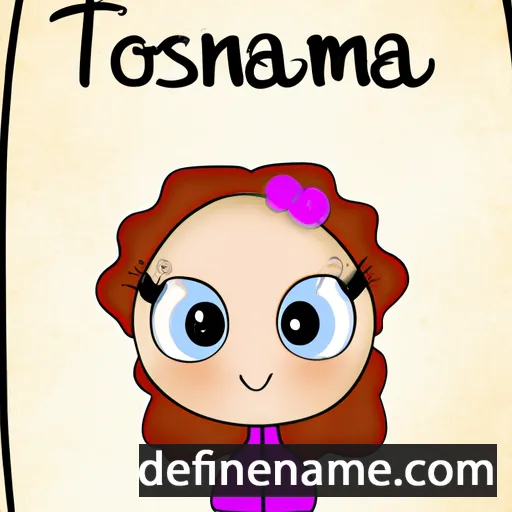 cartoon of the name Tomasina