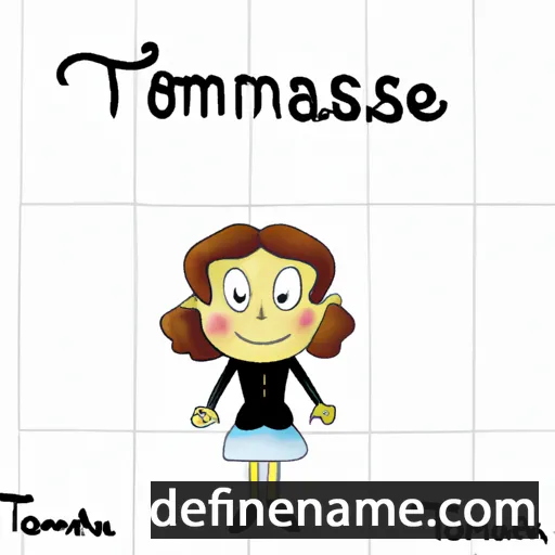 cartoon of the name Tomasine