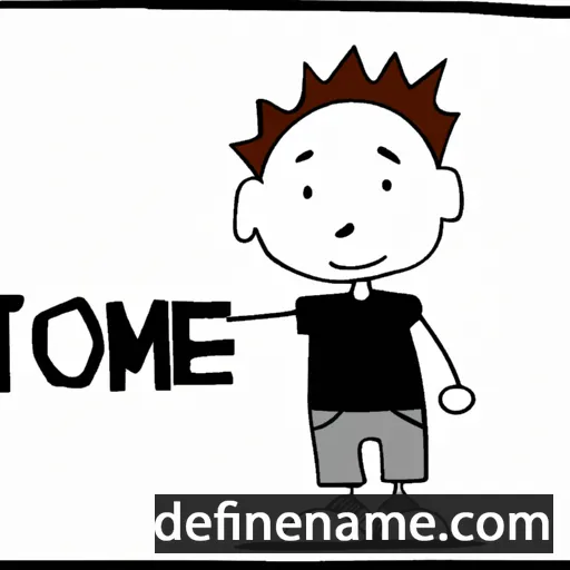 cartoon of the name Tome