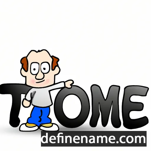 cartoon of the name Tome